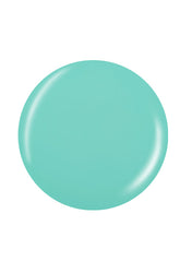 Glossy mint blue circle color swatch drop isolated in white background